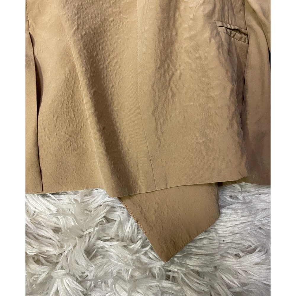 Haute Hippie 100% Silk Beige Rose Cream Blazer - Picture 8 of 8
